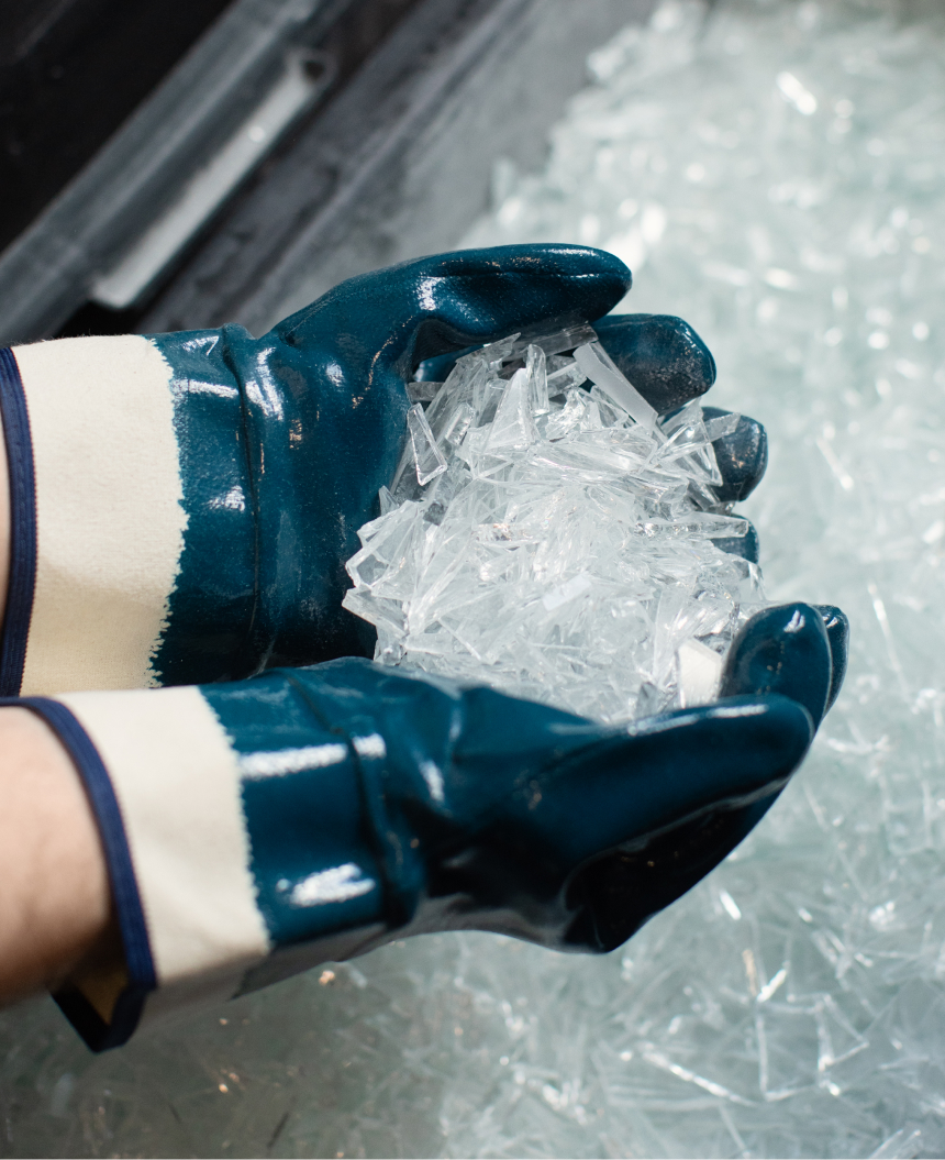 обрезки стекла