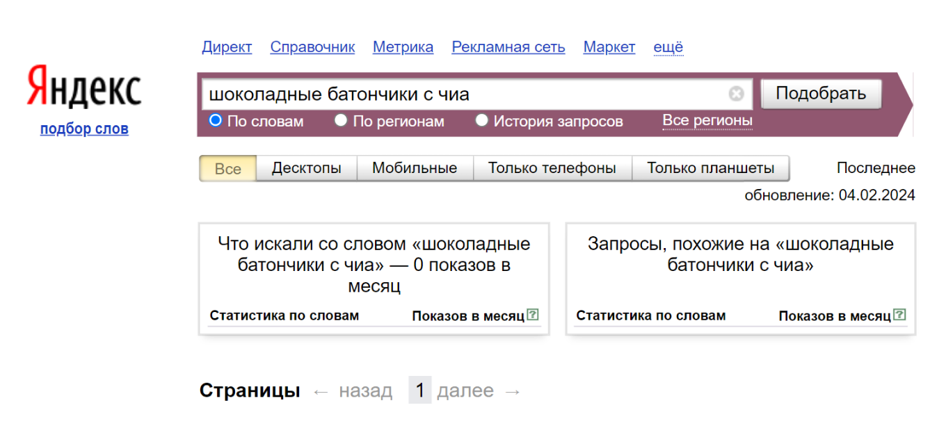 как проверить спрос