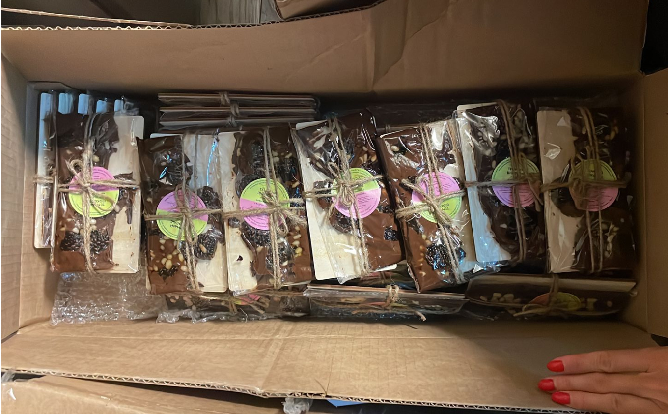 Шоколад растаял при доставке