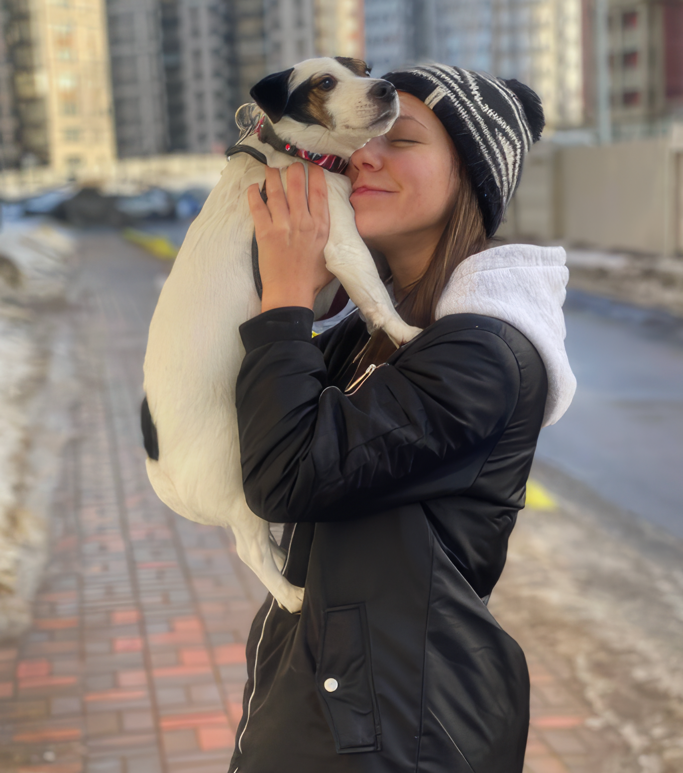 Выгульщик с собакой