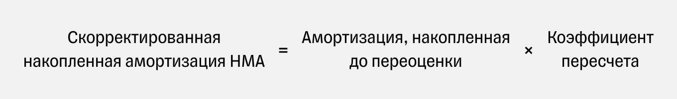 формула расчета амортизации нма