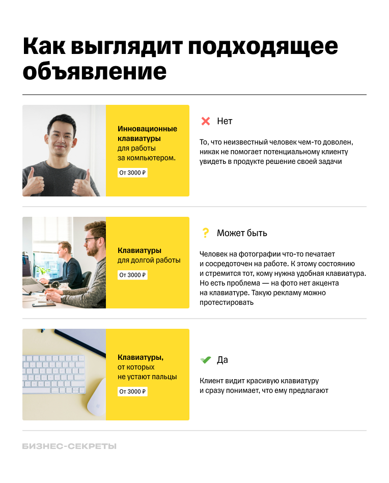 Как выглядит объявление