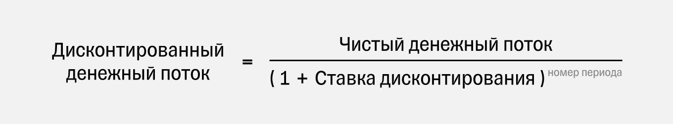 Формула дисконтирования