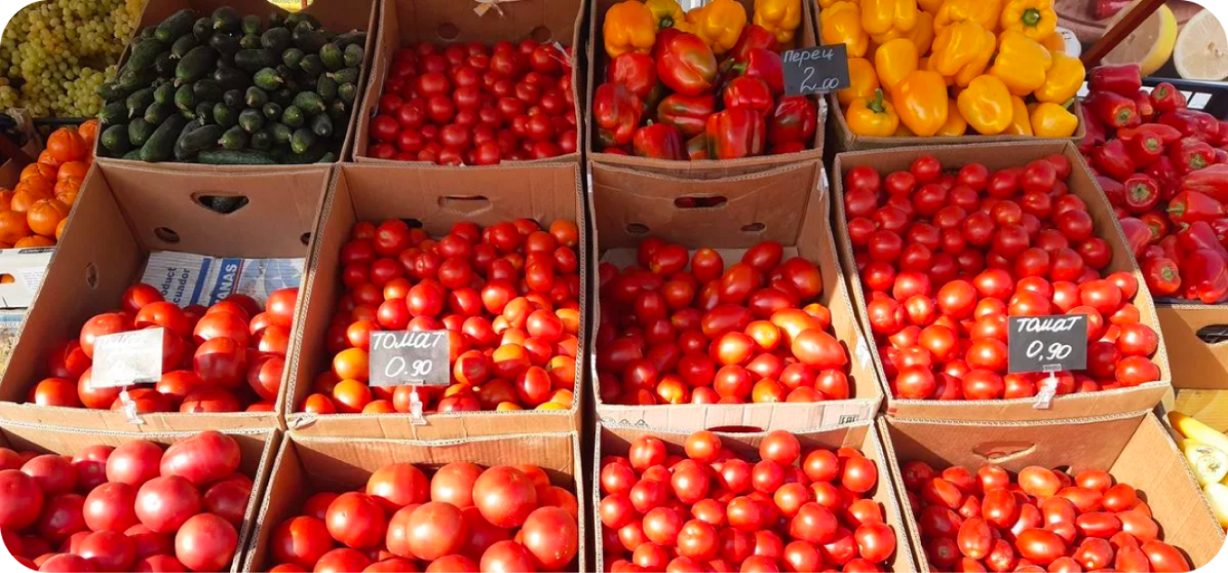 Помидоры на рынке