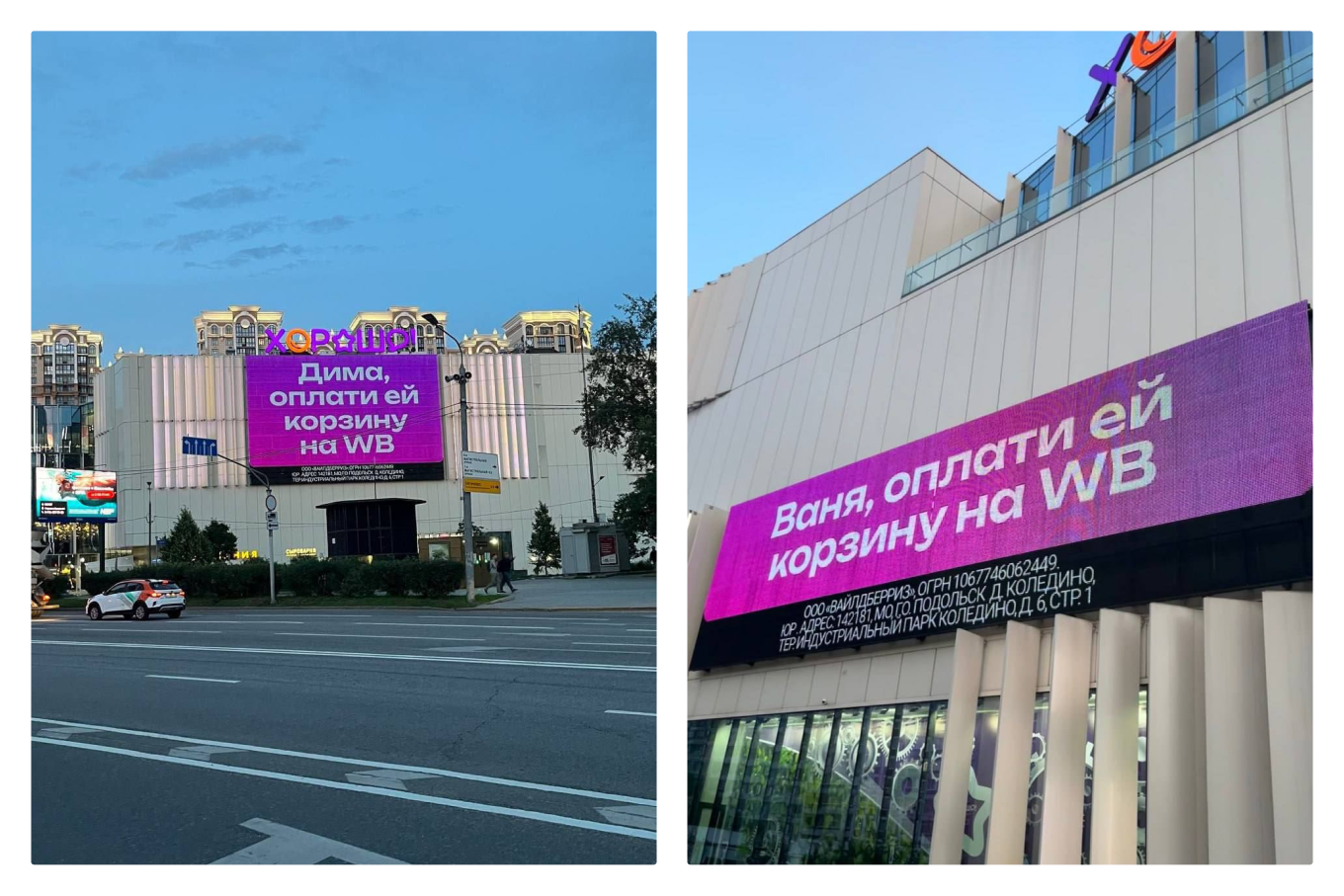 Рекламная кампания WB про Дим