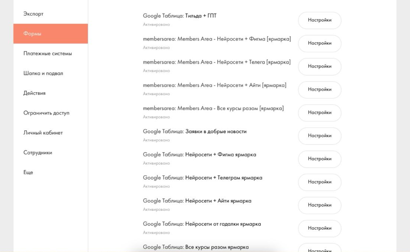 Сервисы для сбора данных на сайте Рыбы