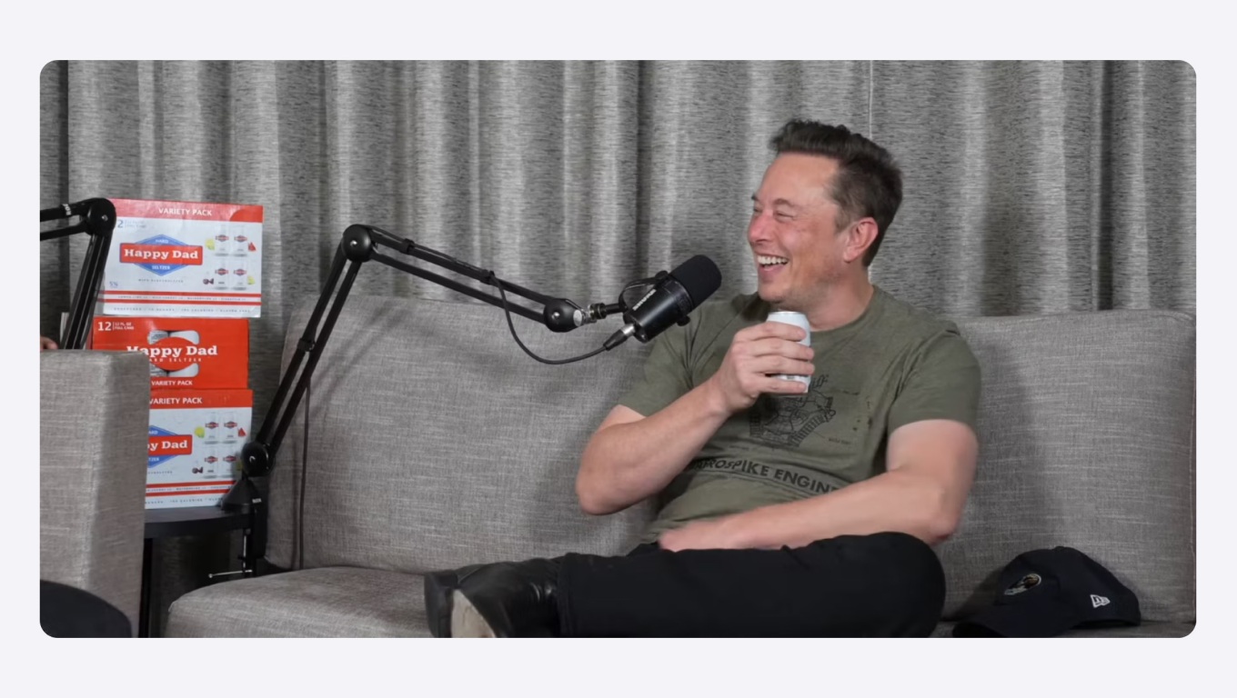 Илон Маск участвует в подкастах