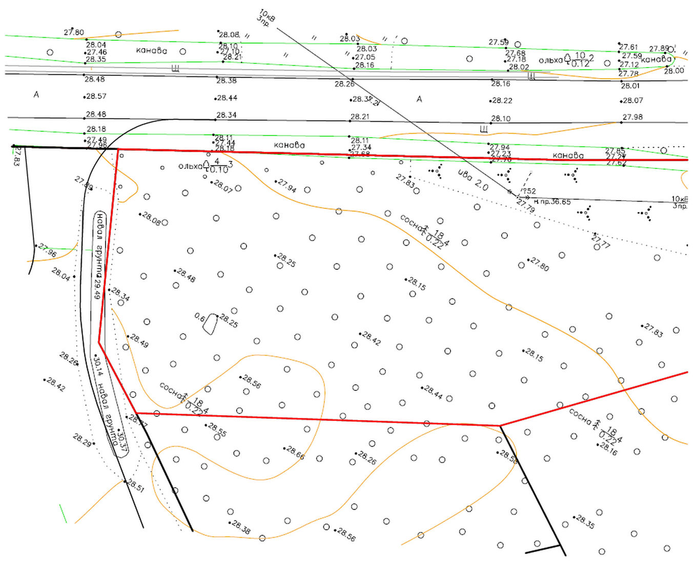 План участка
