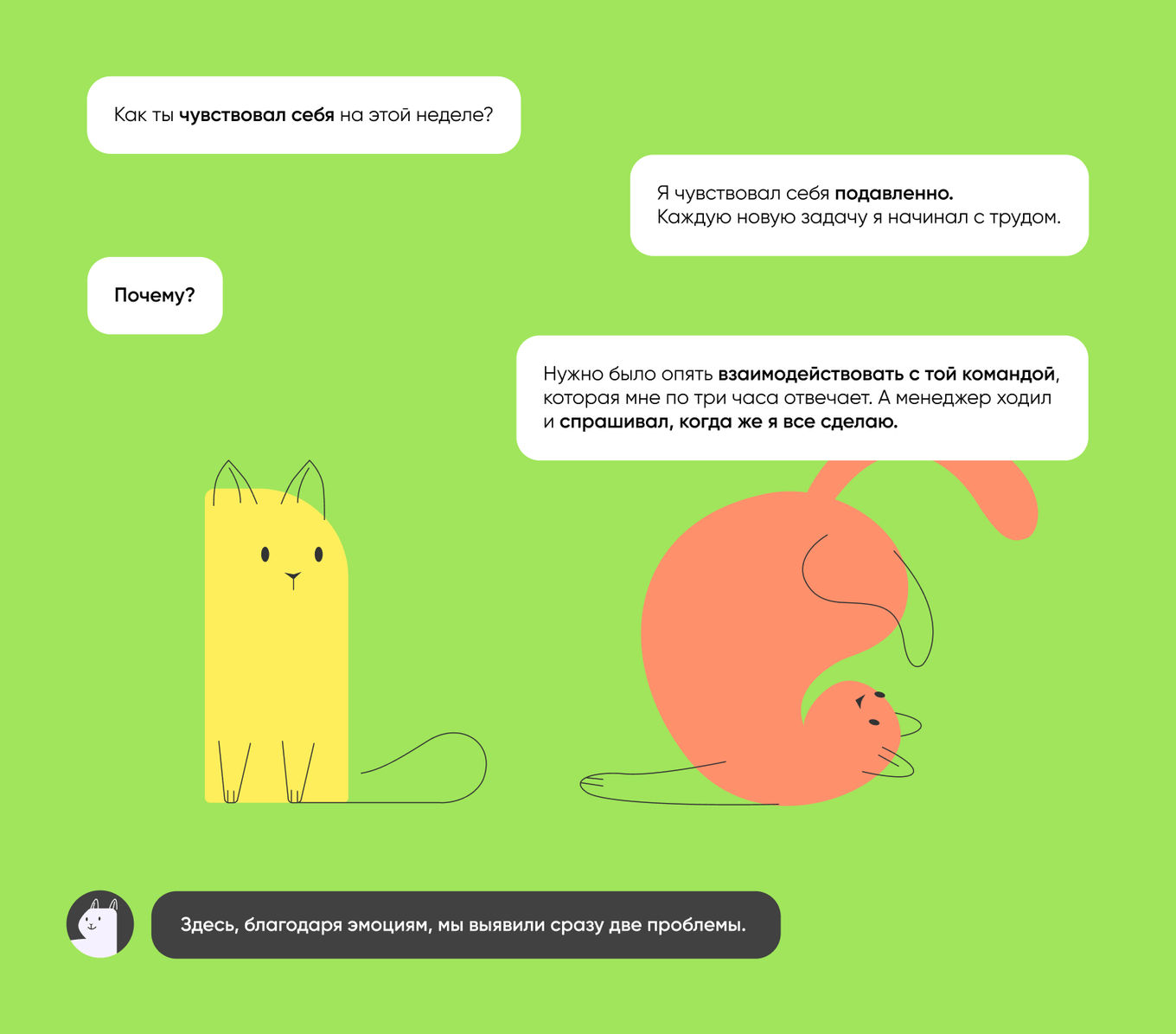 Пример, иллюстрирующий, что важно спрашивать о состоянии сотрудников