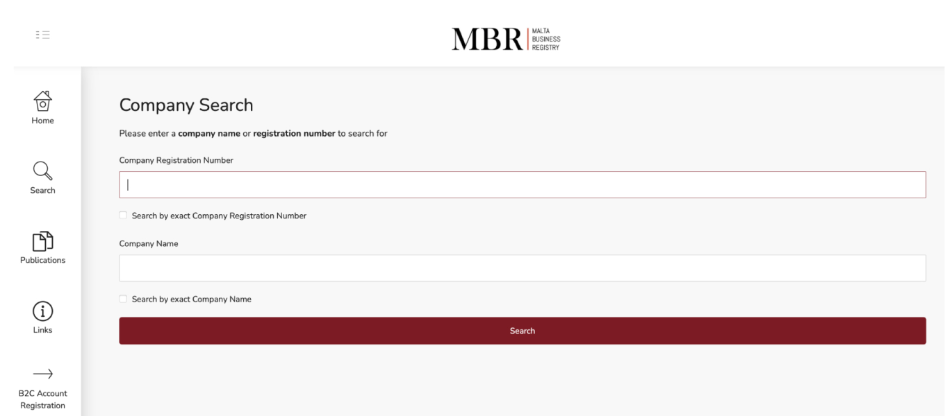 Поиск и проверка компаний на Мальте