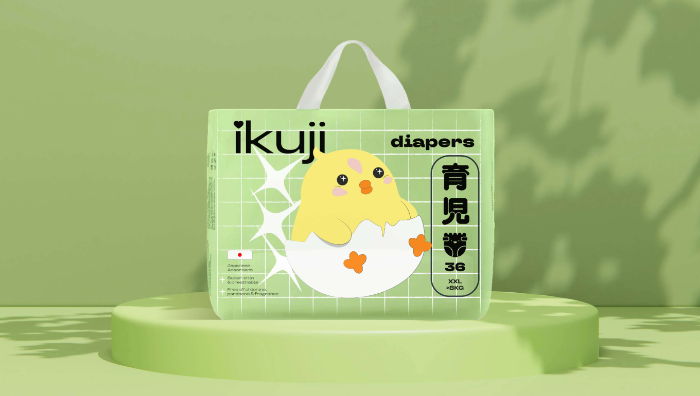 Упаковка подгузников Ikuji