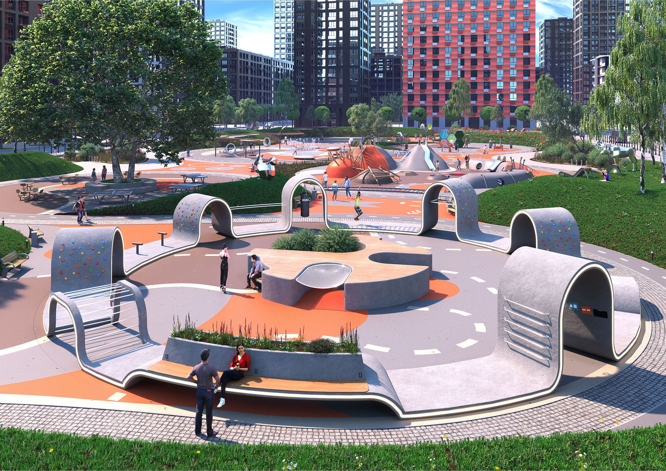 Плейхаб во дворе жилого комплекса