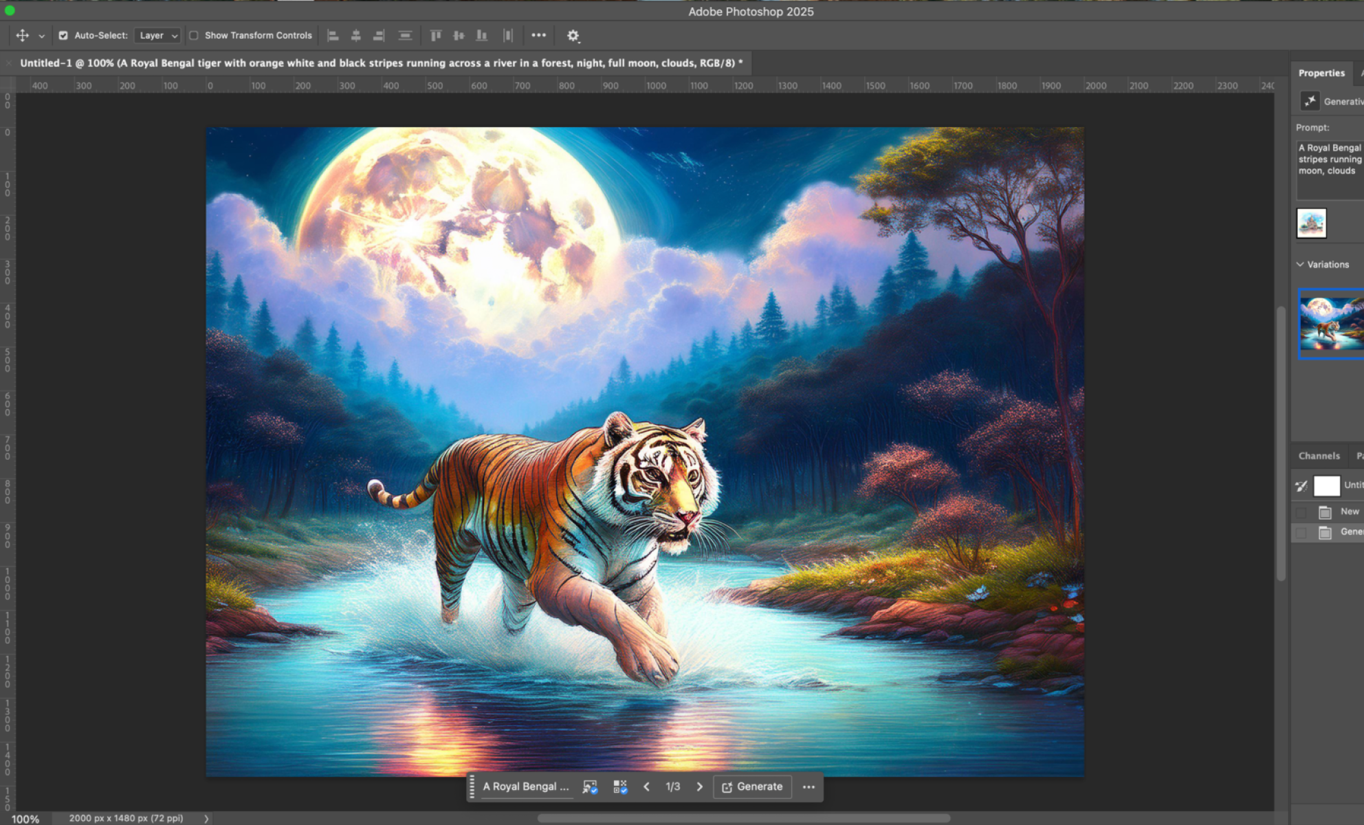Сгенерированное изображение в Adobe Firefly