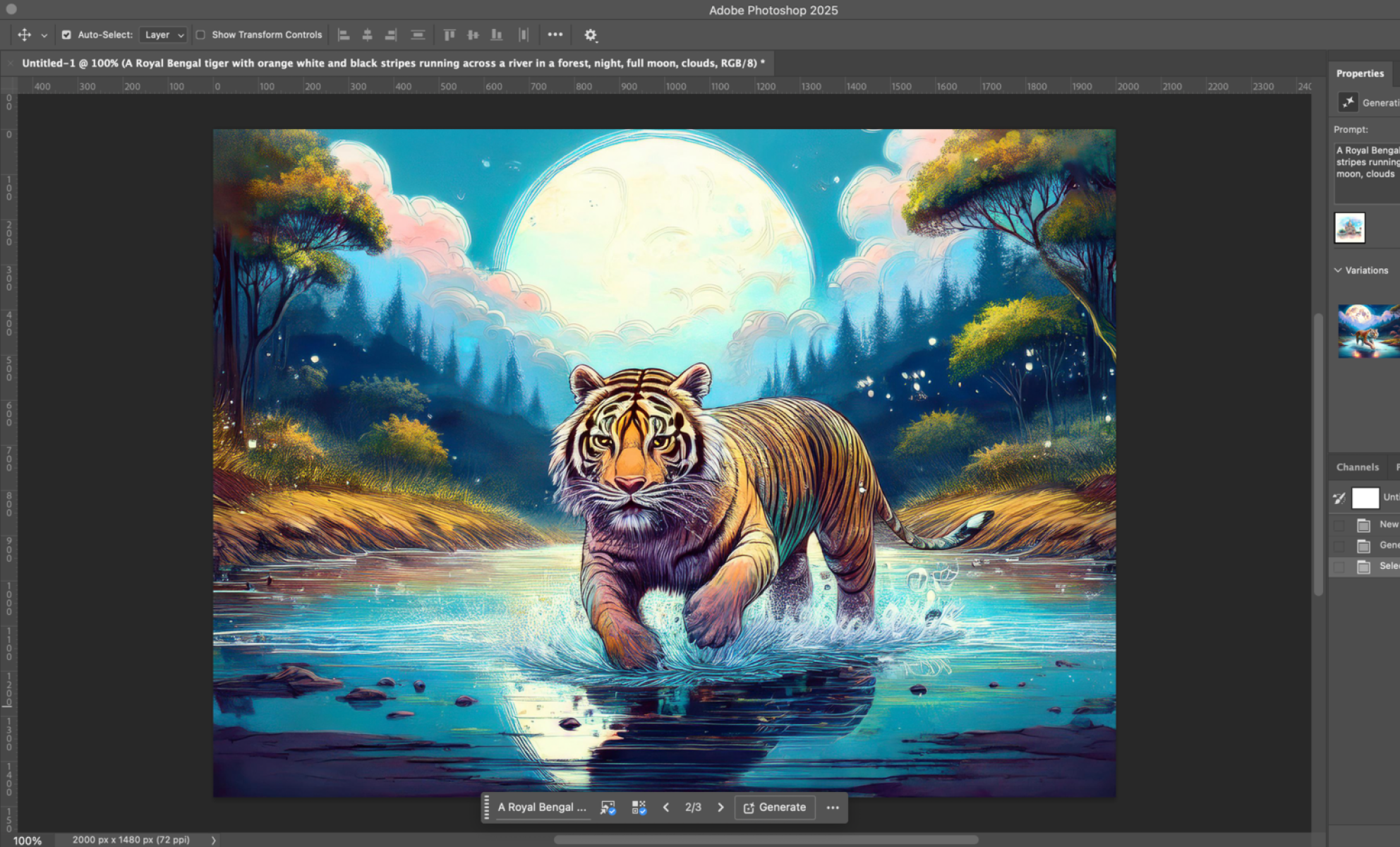 Пример изображения в Adobe Firefly