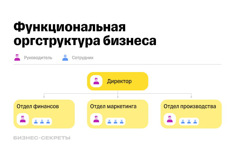 Пример функциональной оргструктуры