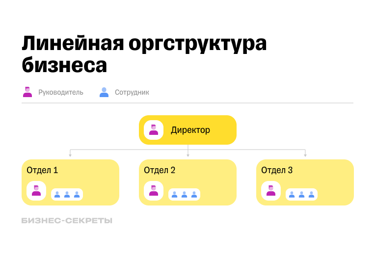 Пример линейной оргструктуры