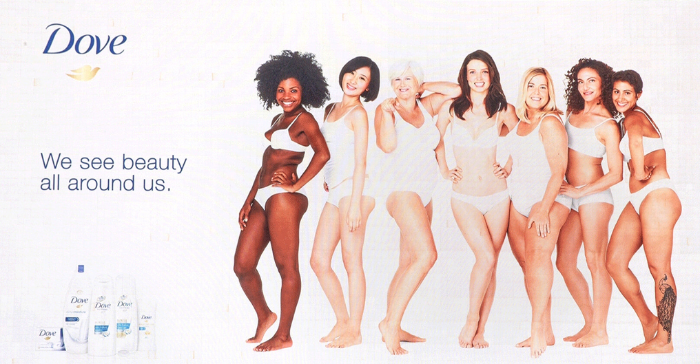 Реклама Dove про свободу красоты от стереотипов
