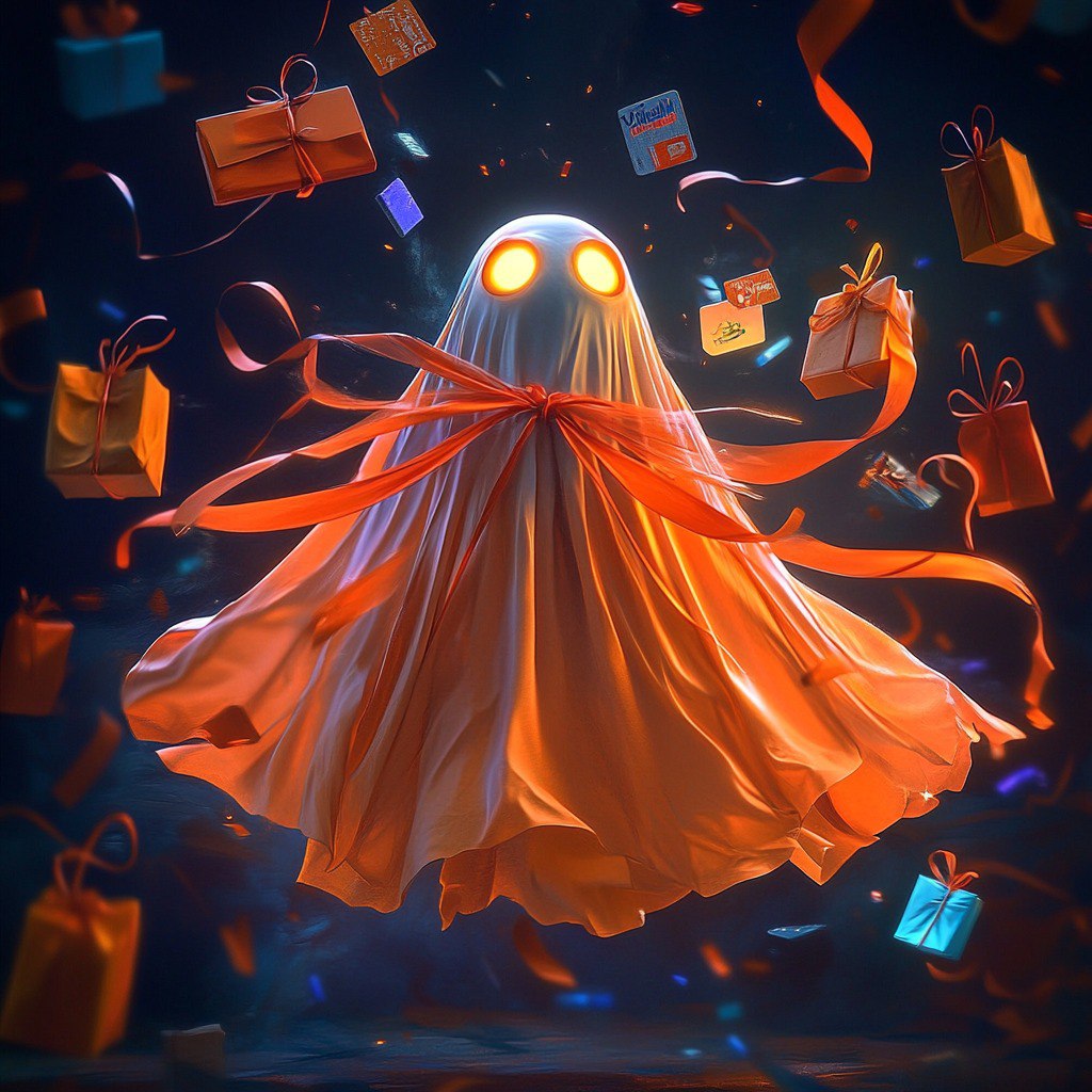 Образ Giftery к Хэллоуину, созданный в нейросети