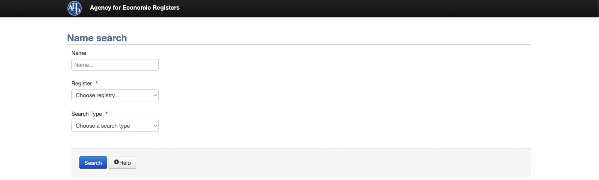 Поиск названий юрлиц