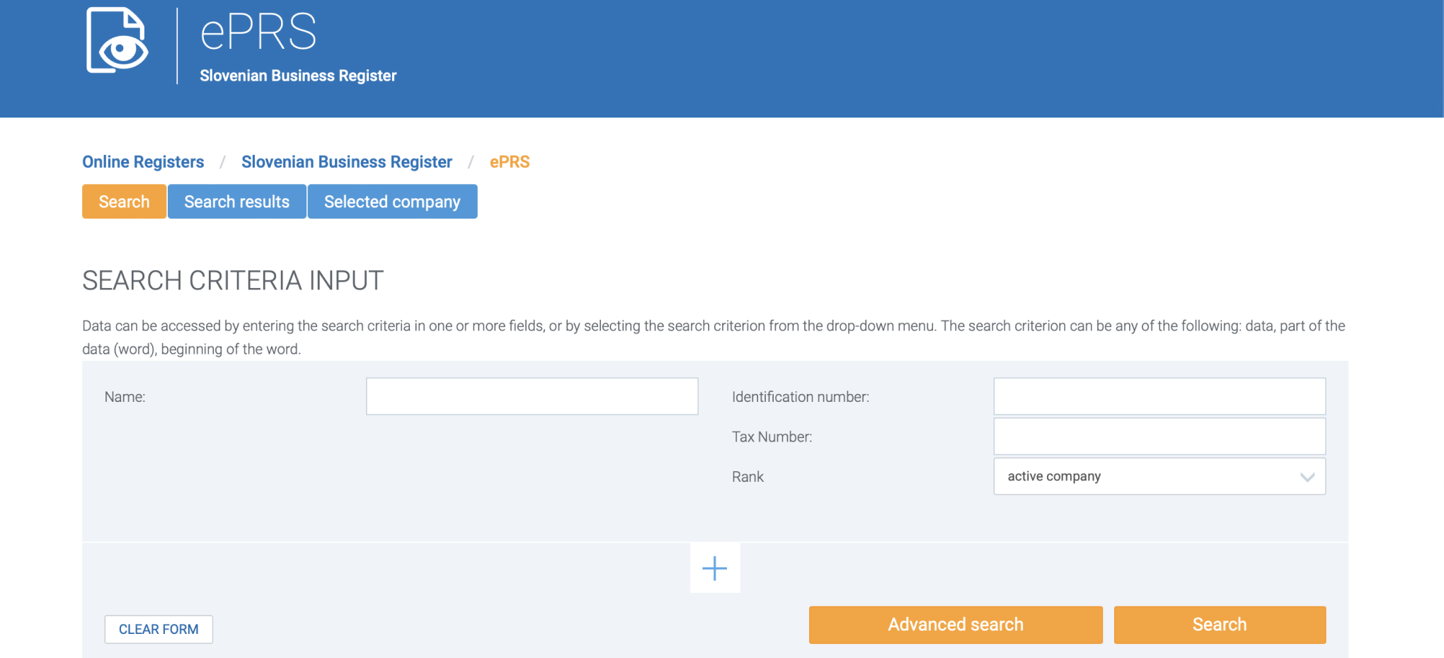 Поиск юридических лиц