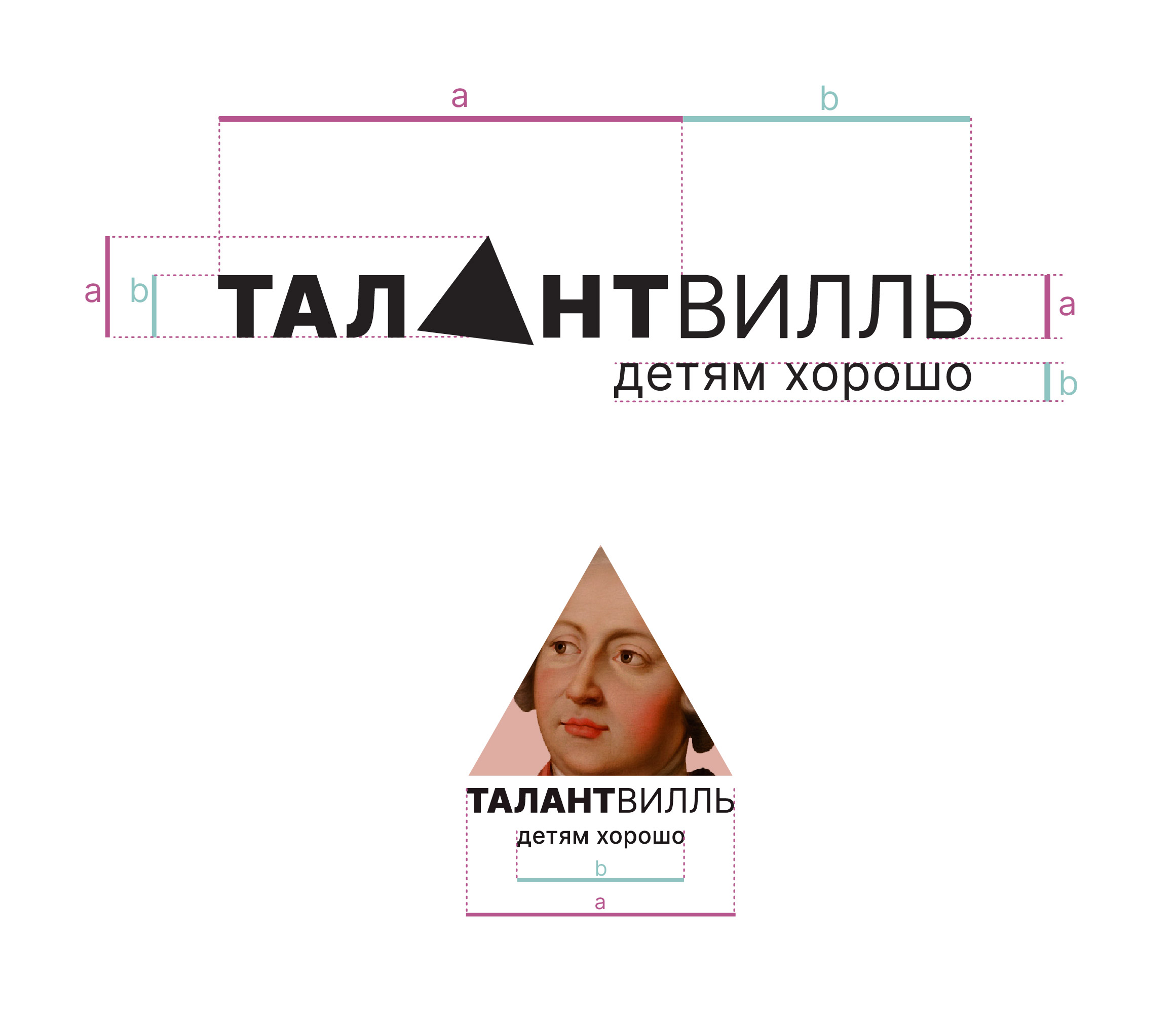 Золотое сечение в логотипе Талантвилль