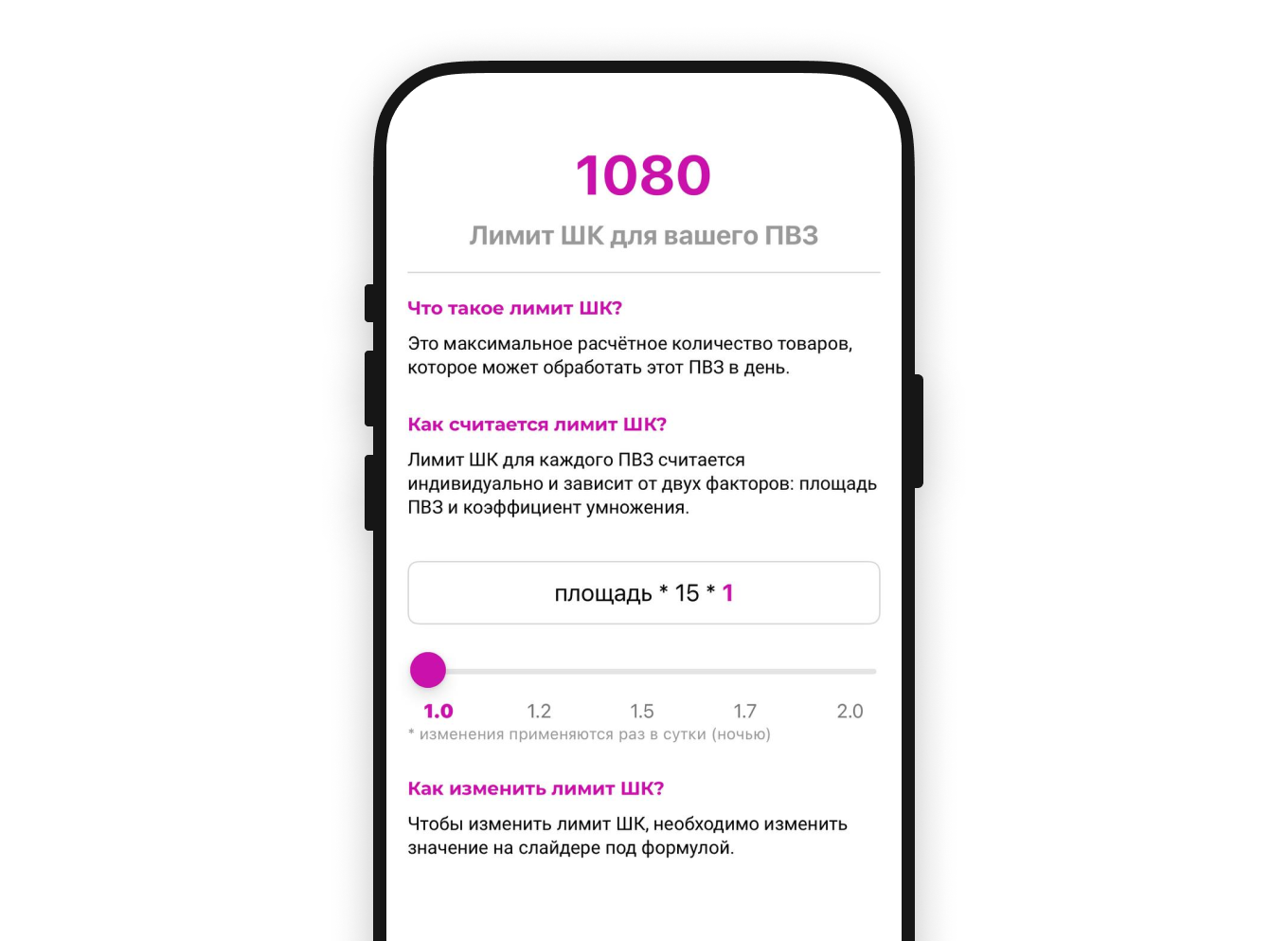 Расчет лимита ШК для ПВЗ Wildberries