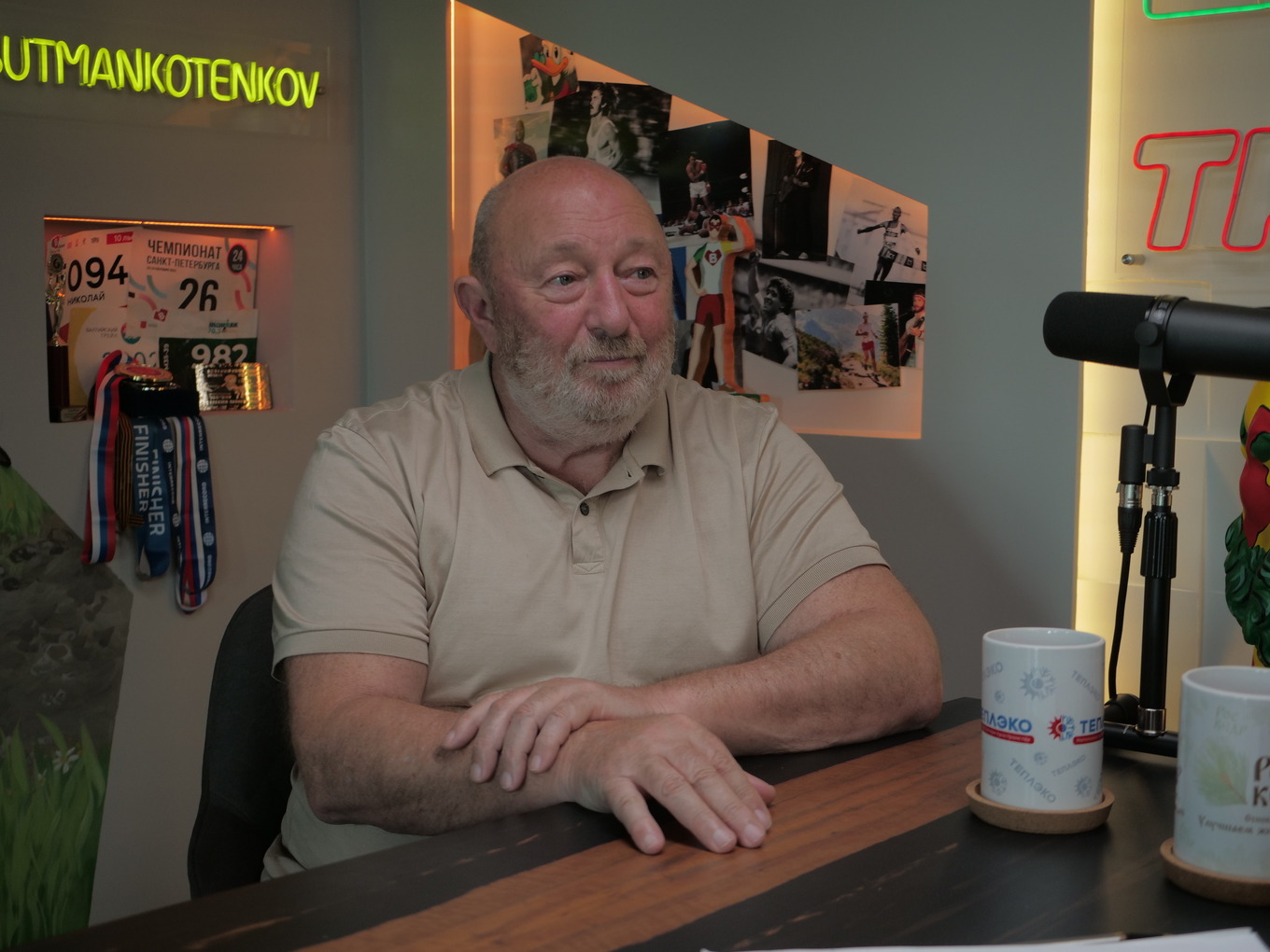 Фото Гутцайта во время интервью