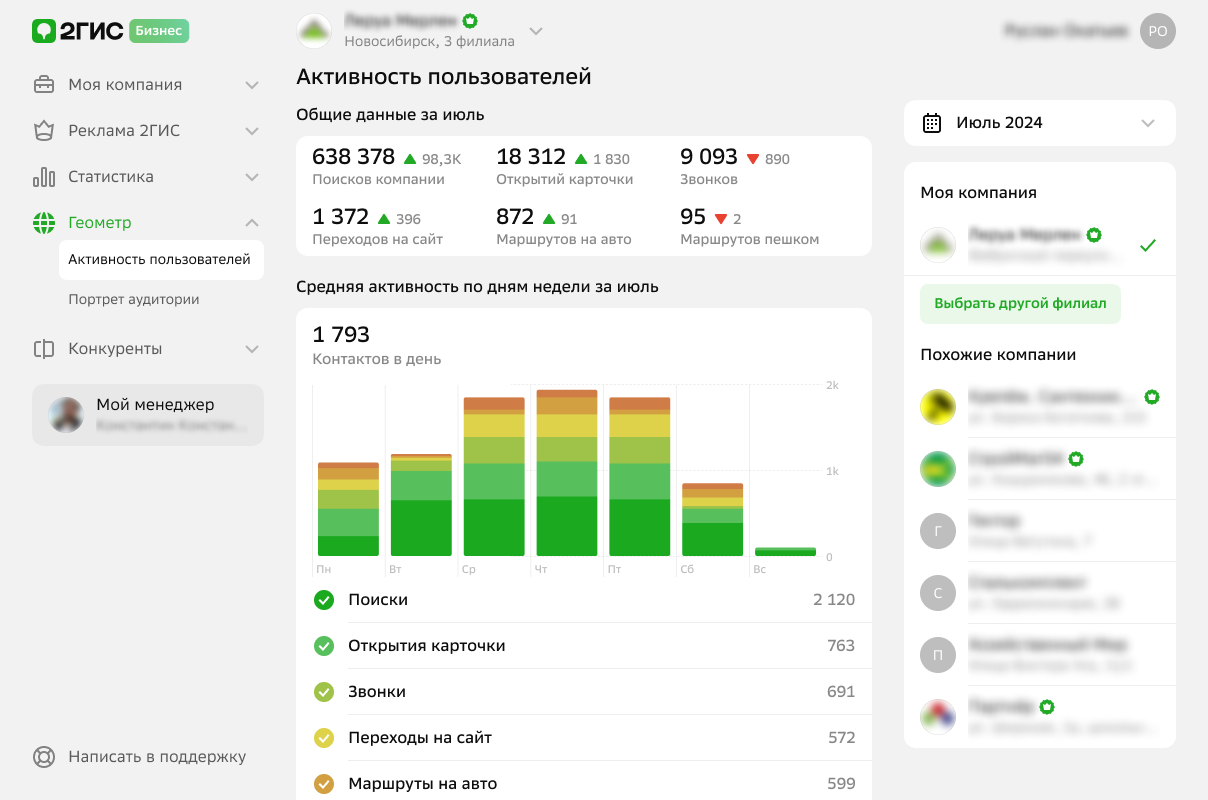 Геометр в 2ГИС