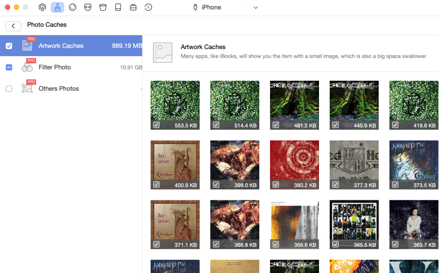 Удаление кэша через приложение PhoneClean