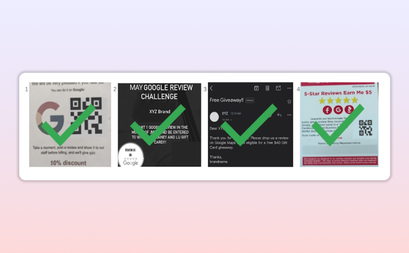 Форма жалоб на фейковые отзывы в Google