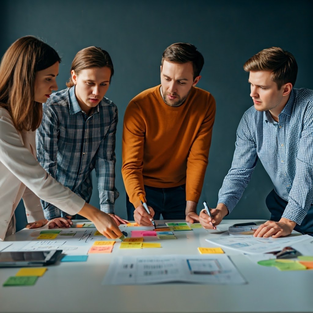 Работа сотрудников в рамках стратегической сессии