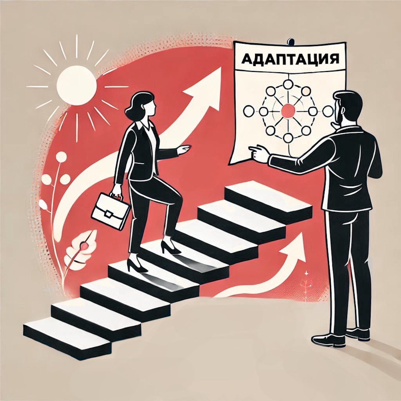 Иллюстрация баланса между адаптацией и контролем в работе
