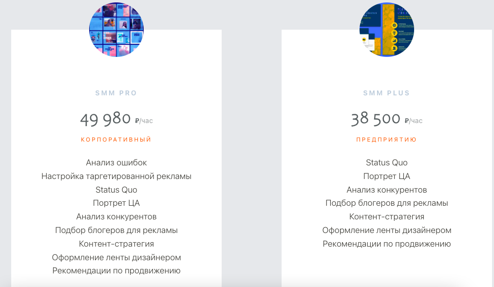 Тарифы MiXBS на услуги SMM