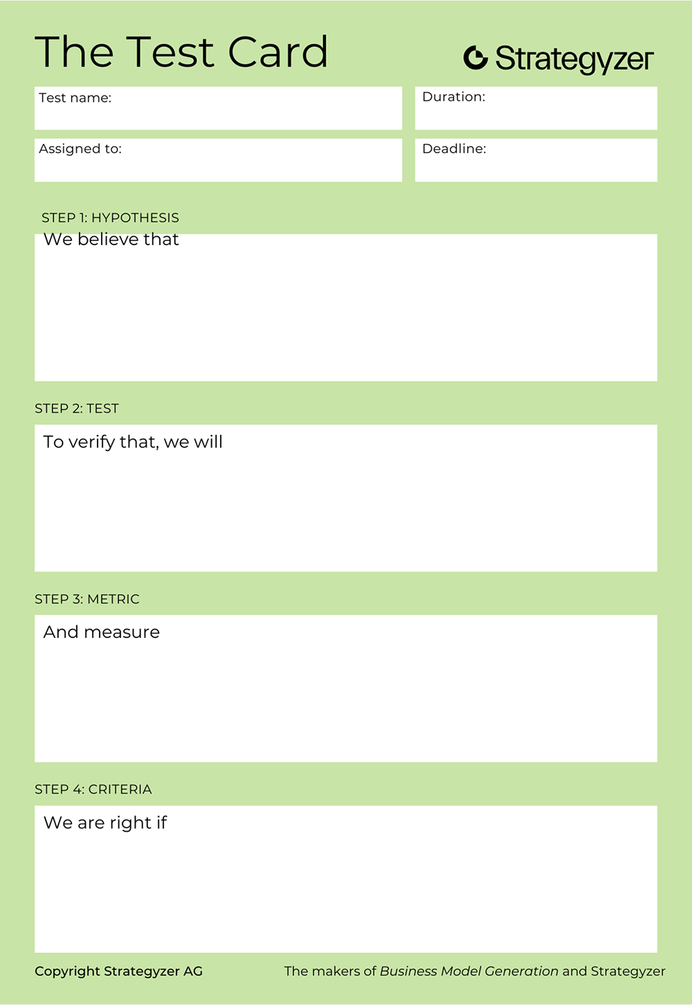 Карточка тестирования