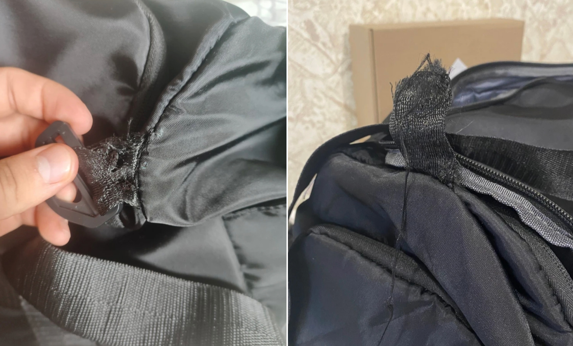 Брак на сумке от китайского поставщика