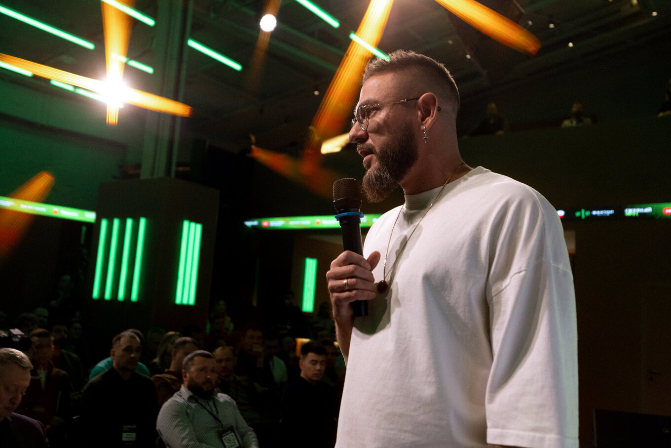 Сергей Краснов, общение с залом