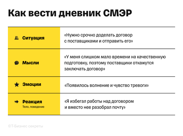 Что такое дневник СМЭР