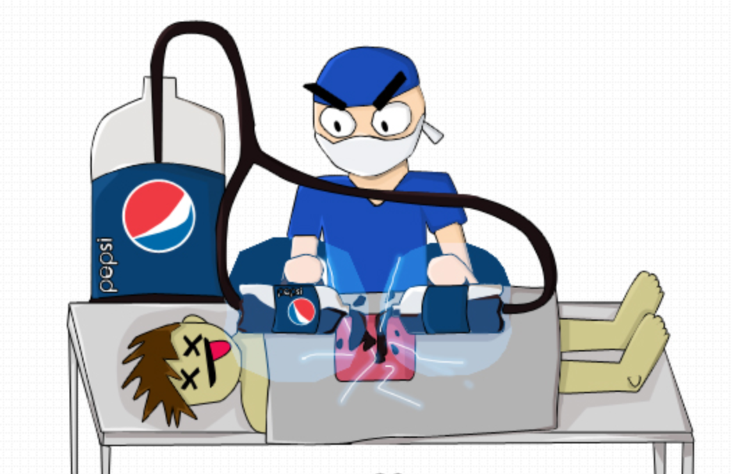 Пародия на китайский слоган Пепси