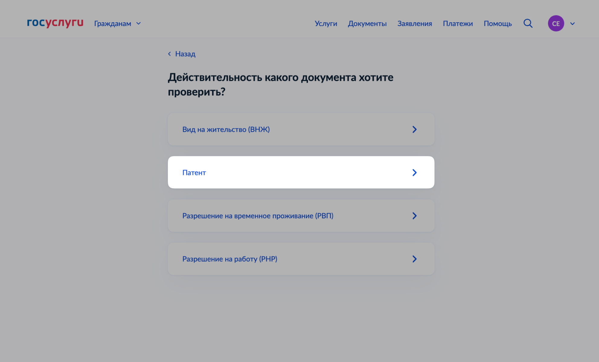 Проверка документов иностранца на Госуслугах