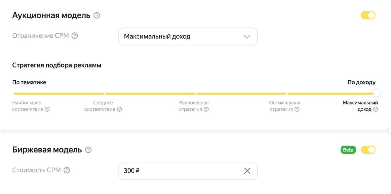 Яндекс Директ, реклама в тг