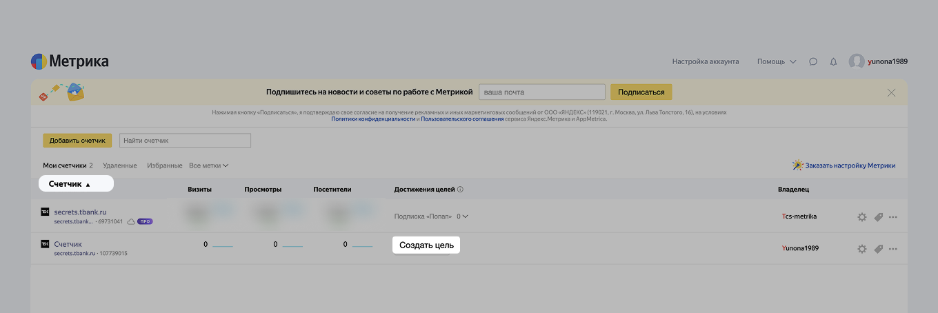 Как настроить цели в Яндекс Метрике