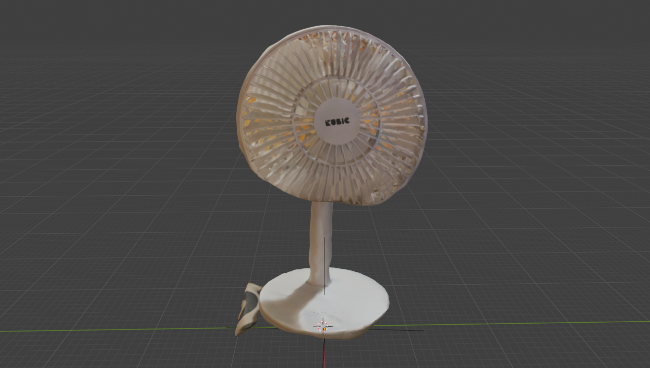 Как выглядит результат сканирования предмета со сложной геометрией (вентилятора)