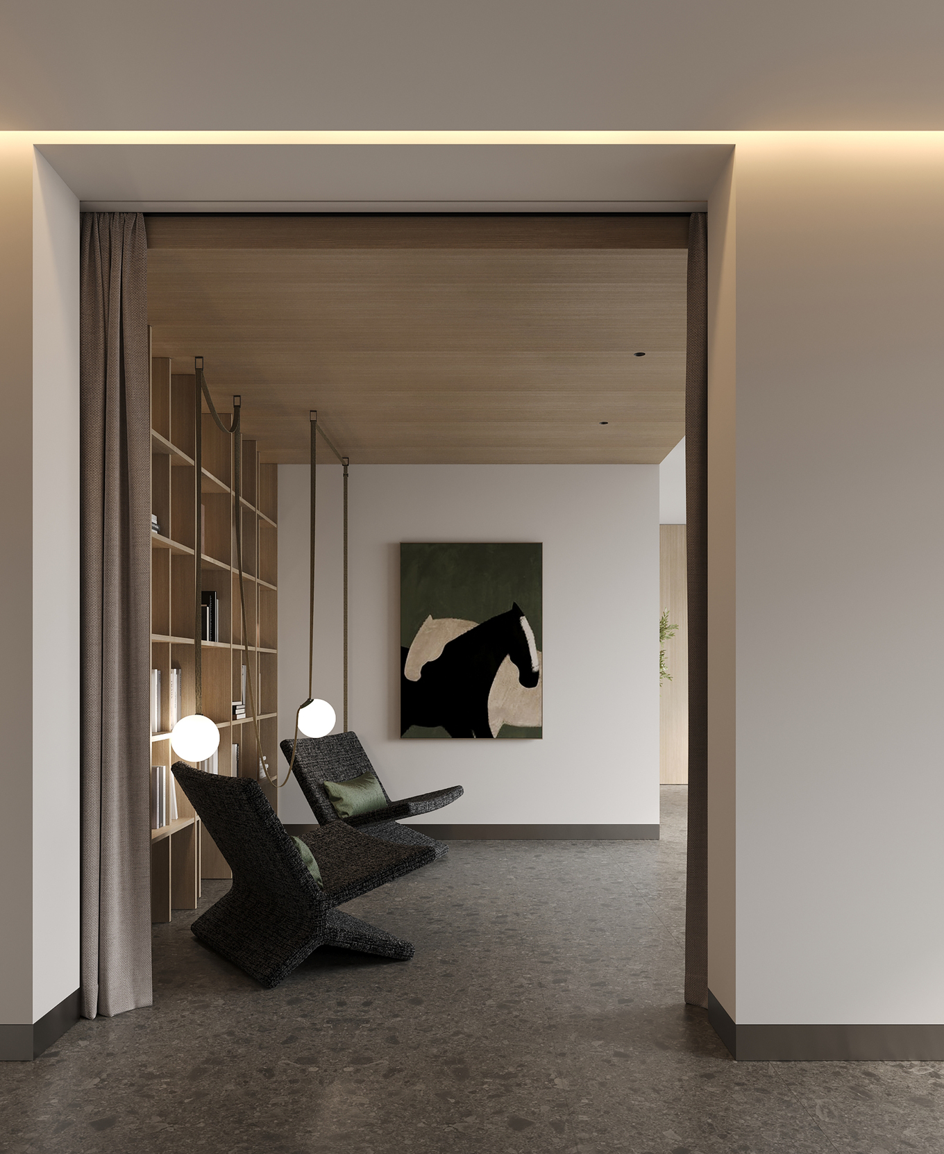 рендер зоны отдыха в проекте Rakurs