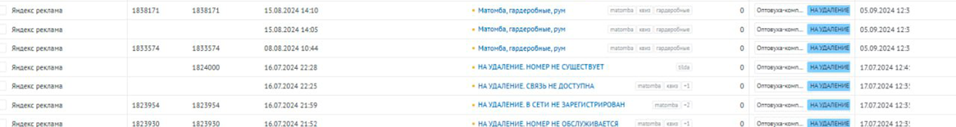 Спам-заявки в CRM-системе