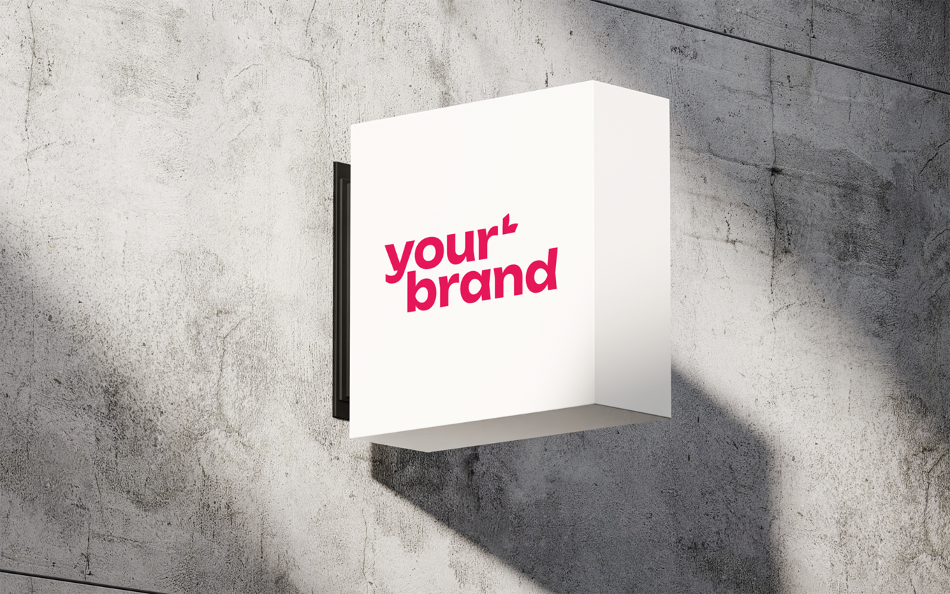 Пример нового логотипа на вывеске