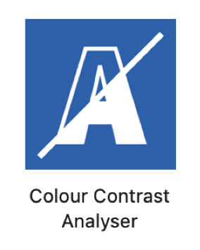 Логотип инструмента Colour Contrast Analyser