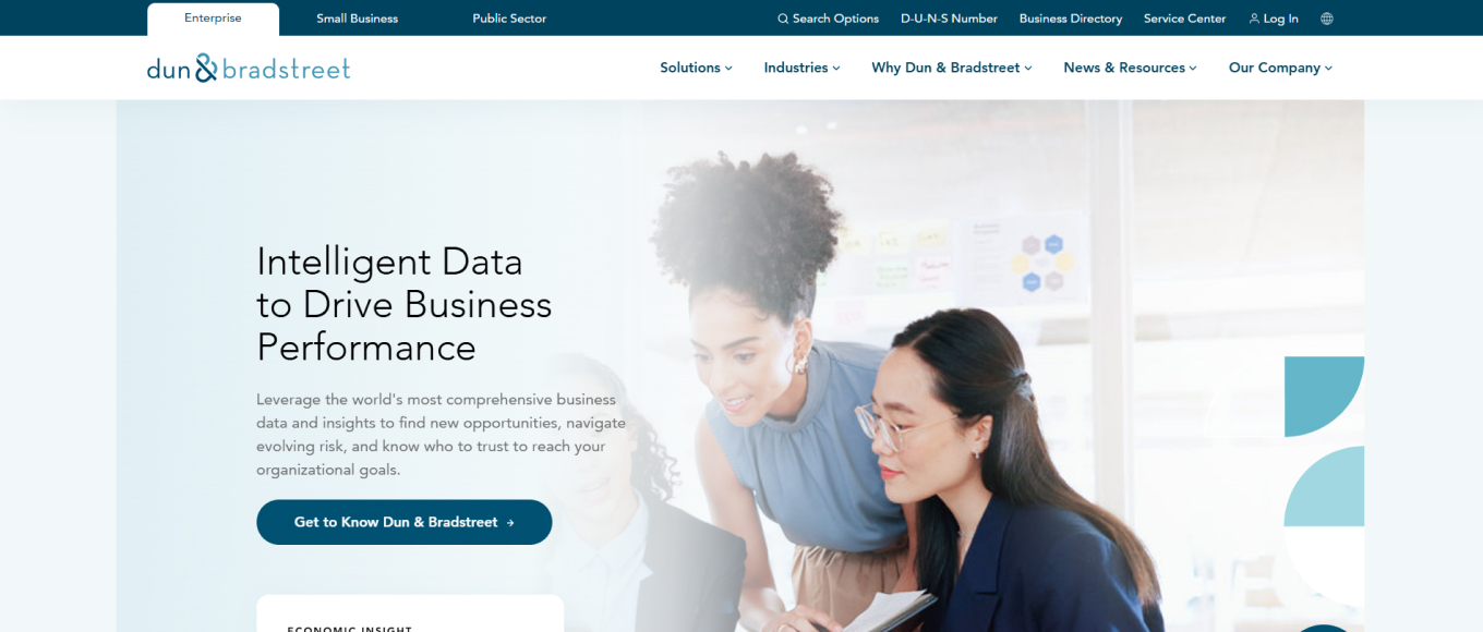 Сайт Dun & Bradstreet