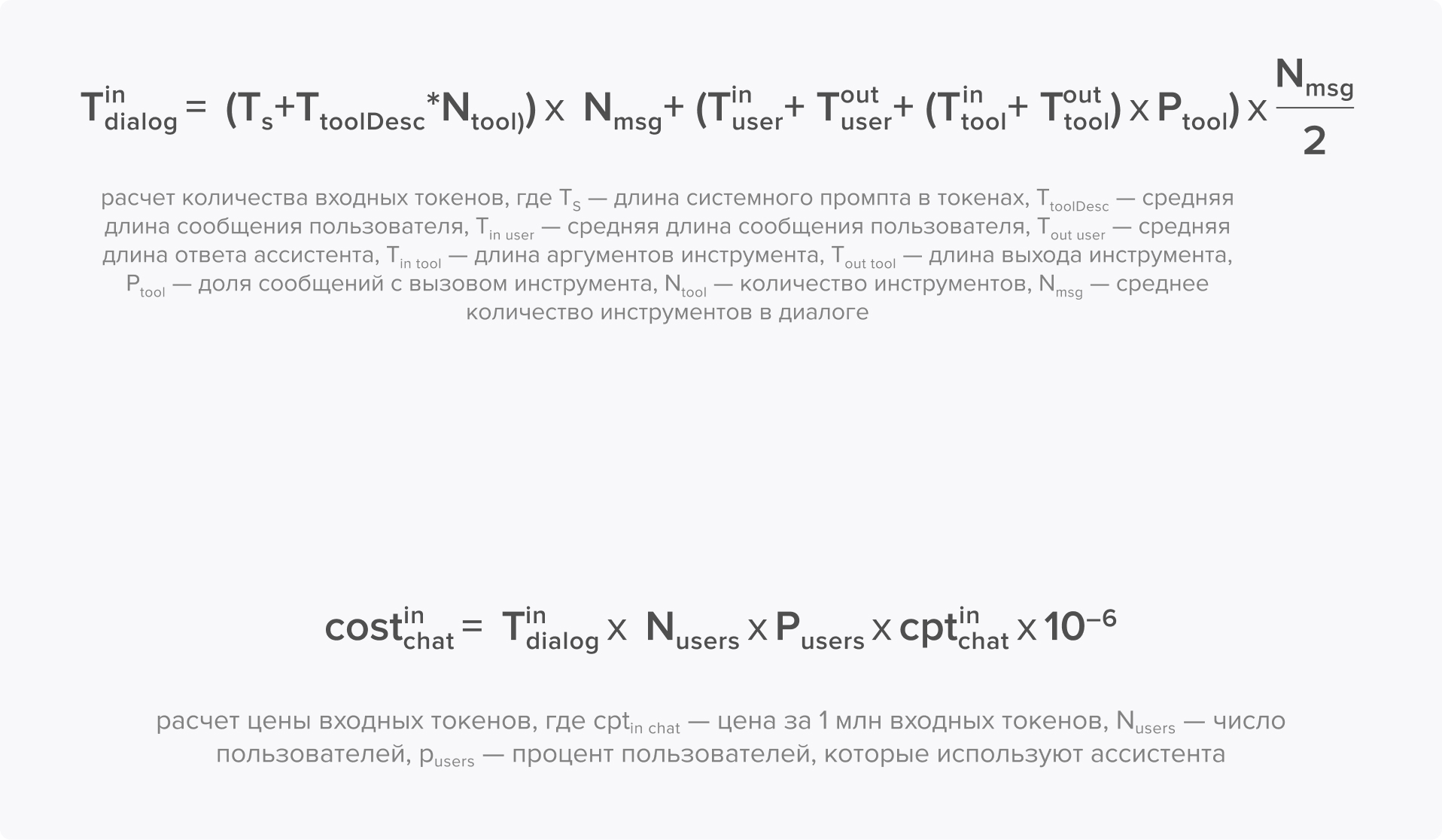 Расчет количества входных токенов при внедрении AI-агента
