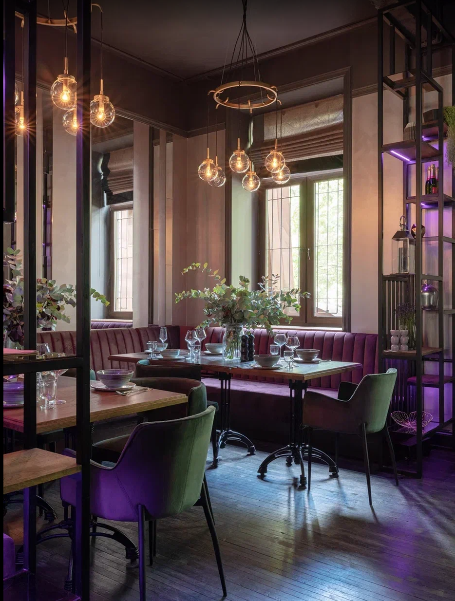 Изображение дизайна интерьера  ресторана Monsolei в Жуковском