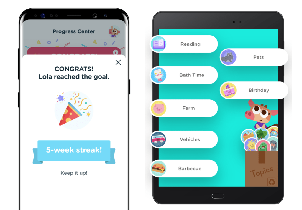 Пример удачного интерфейса для детской аудитории с вовлекающими иконками